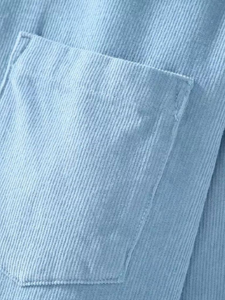 Camisa clásica de pana azul - Manly Man