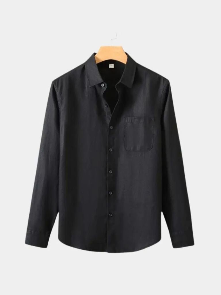 Long Sleeve Essential Linen Shirt - Manly Man