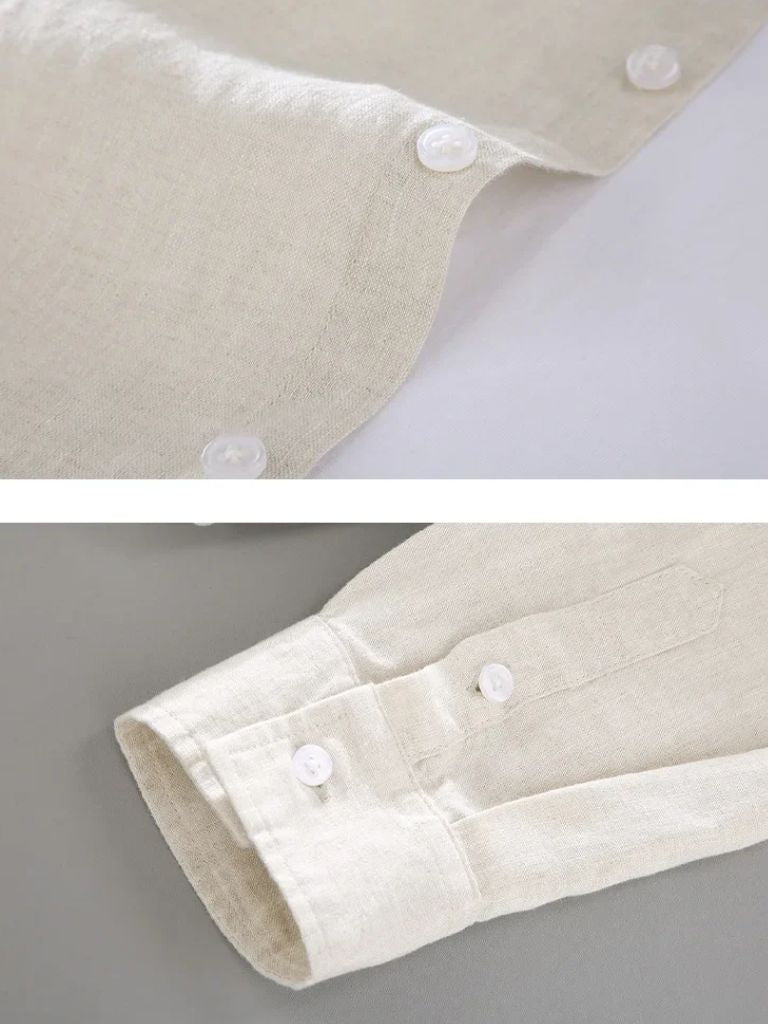 Long Sleeve Essential Linen Shirt - Manly Man