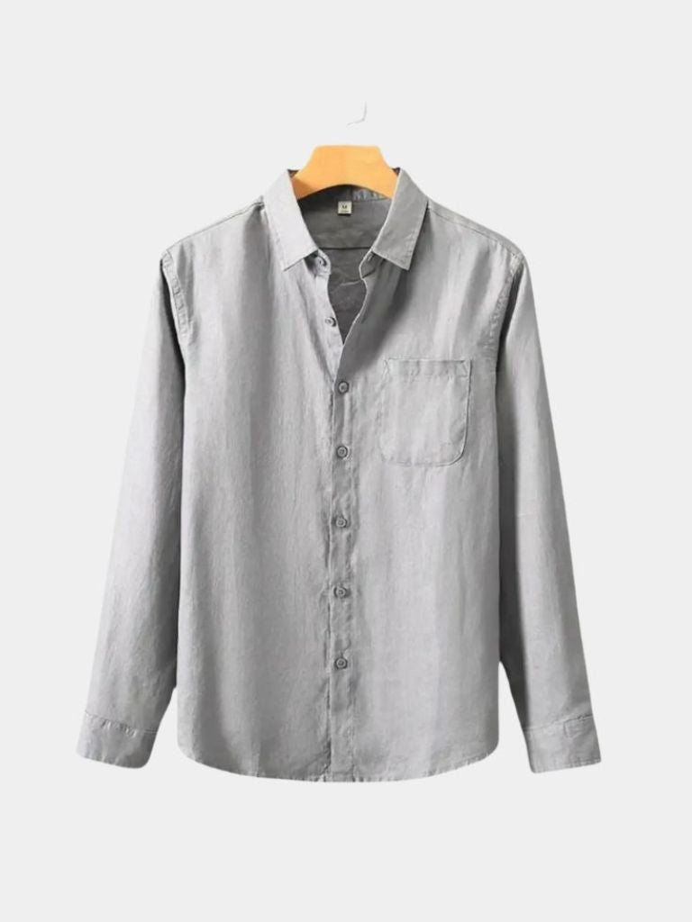 Long Sleeve Essential Linen Shirt - Manly Man