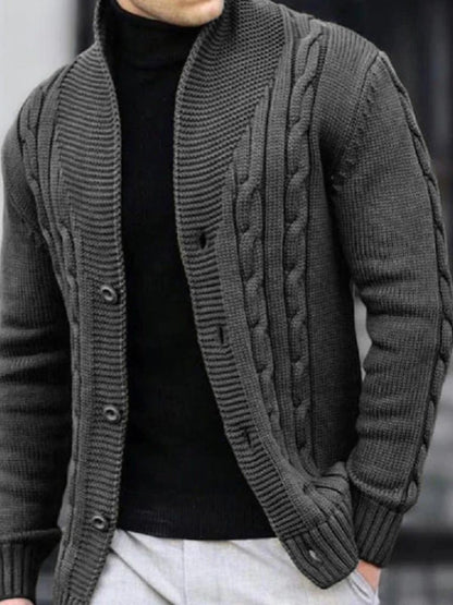 Men's Elegant Knit Cardigan - Manly Man