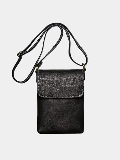 Men's Mini Leather Shoulder Bag - Manly Man