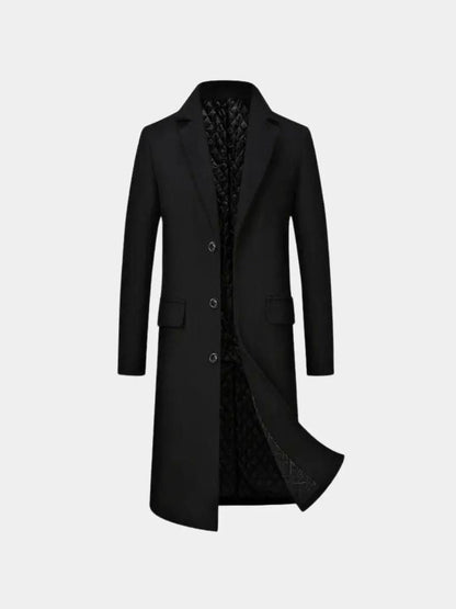 Mens Wool Blend Trench Coat - Manly Man