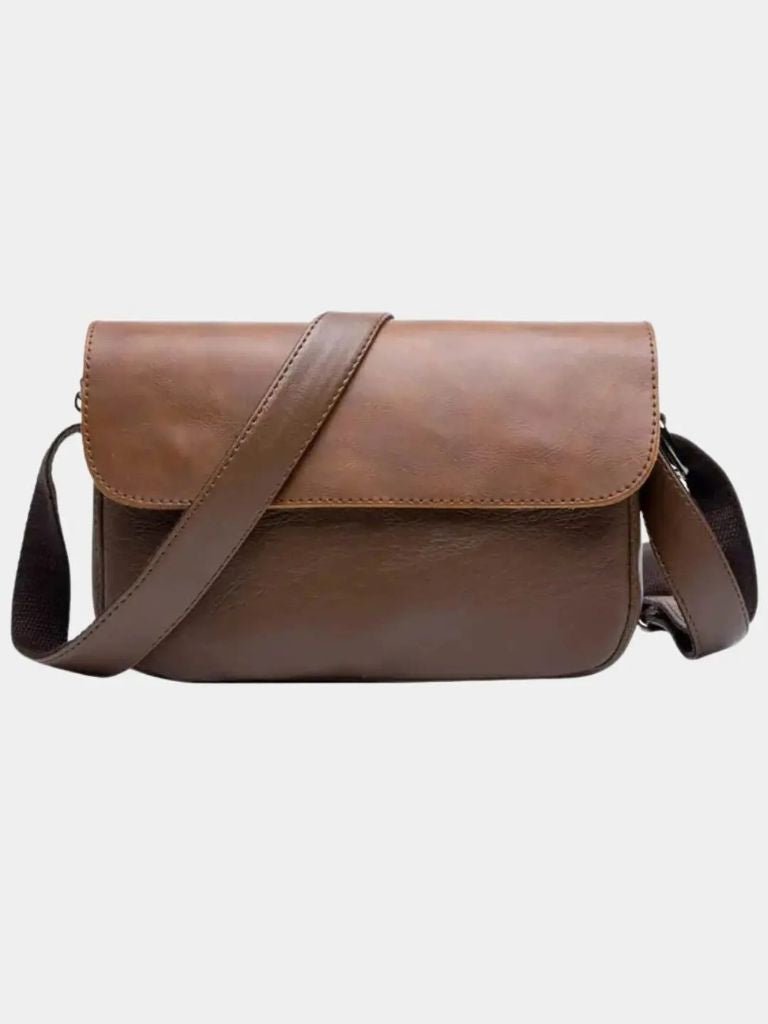 Milan Essential Leather Shoulder Bag - Manly Man