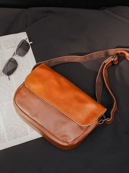 Milan Essential Leather Shoulder Bag - Manly Man