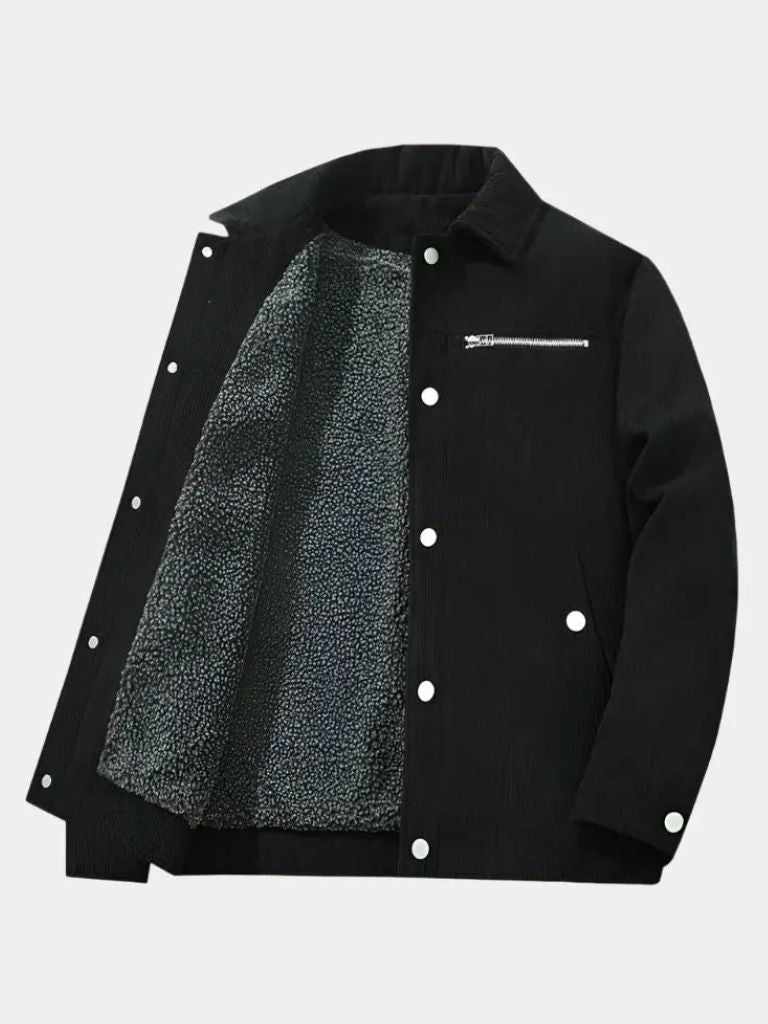Minimalist Corduroy Sherpa Jacket - Manly Man