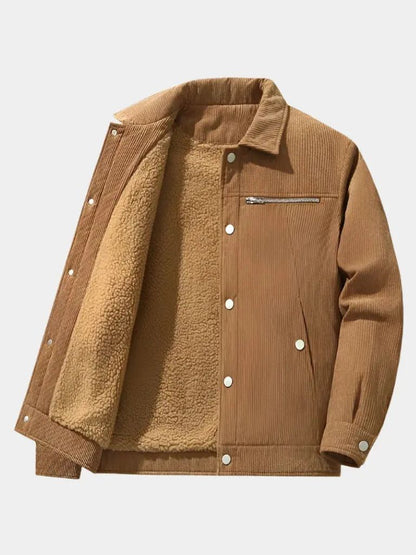 Minimalist Corduroy Sherpa Jacket - Manly Man