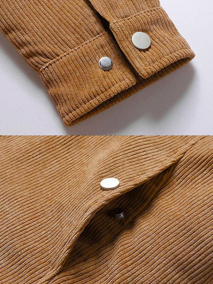Minimalist Corduroy Sherpa Jacket - Manly Man