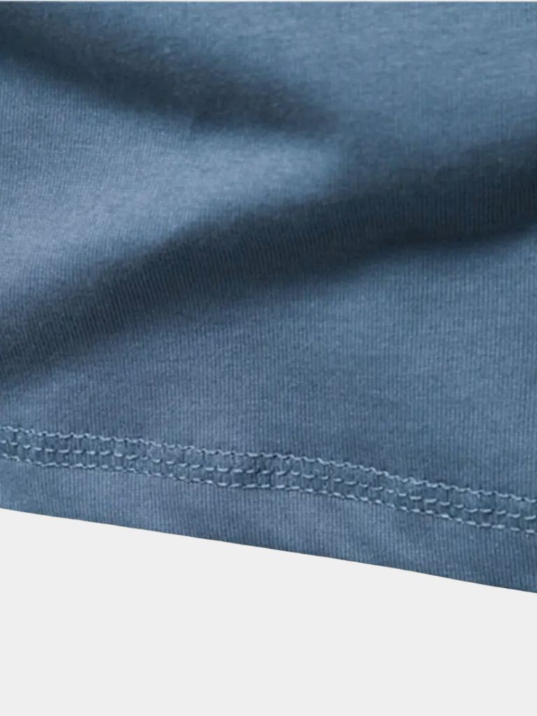 Minimalist Henley Neck Long Sleeve T-Shirt - Manly Man