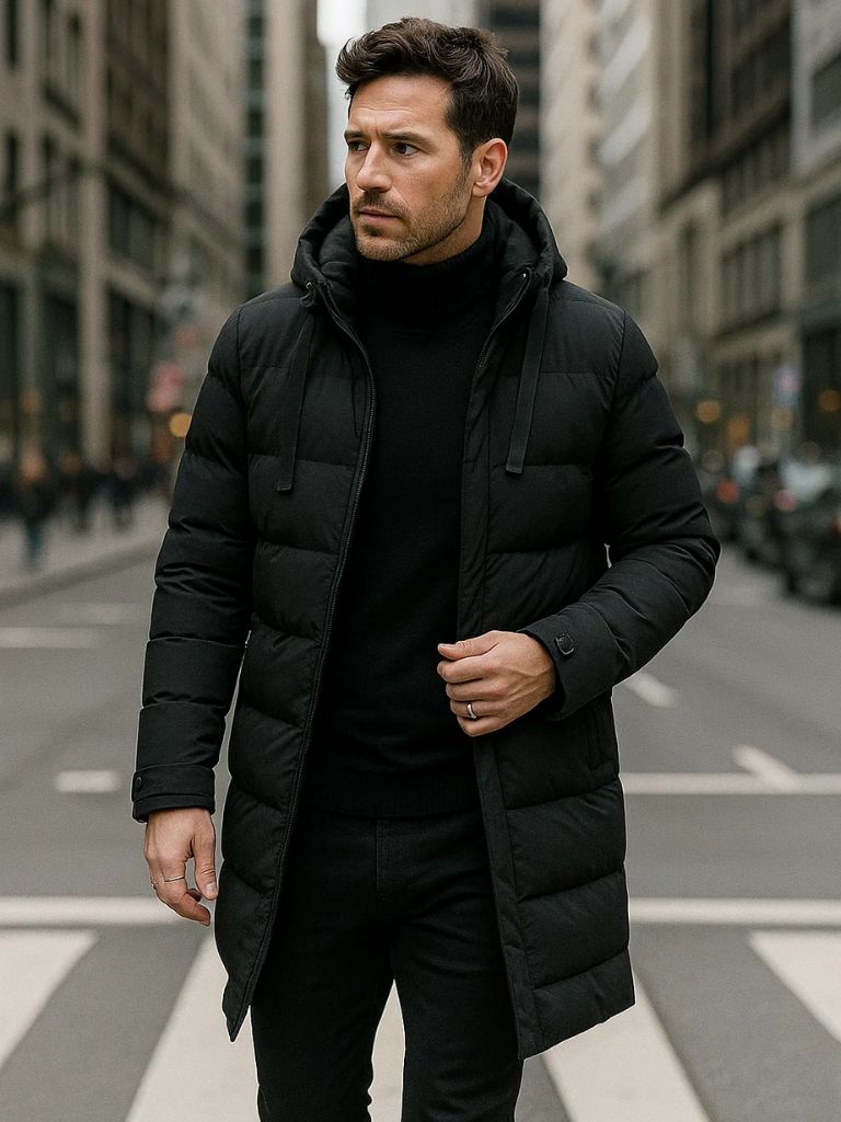 Minimalist Long Puffer Jacket - Manly Man