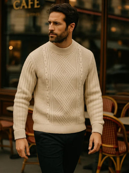 Minimalist Textured Sweater - Manly Man