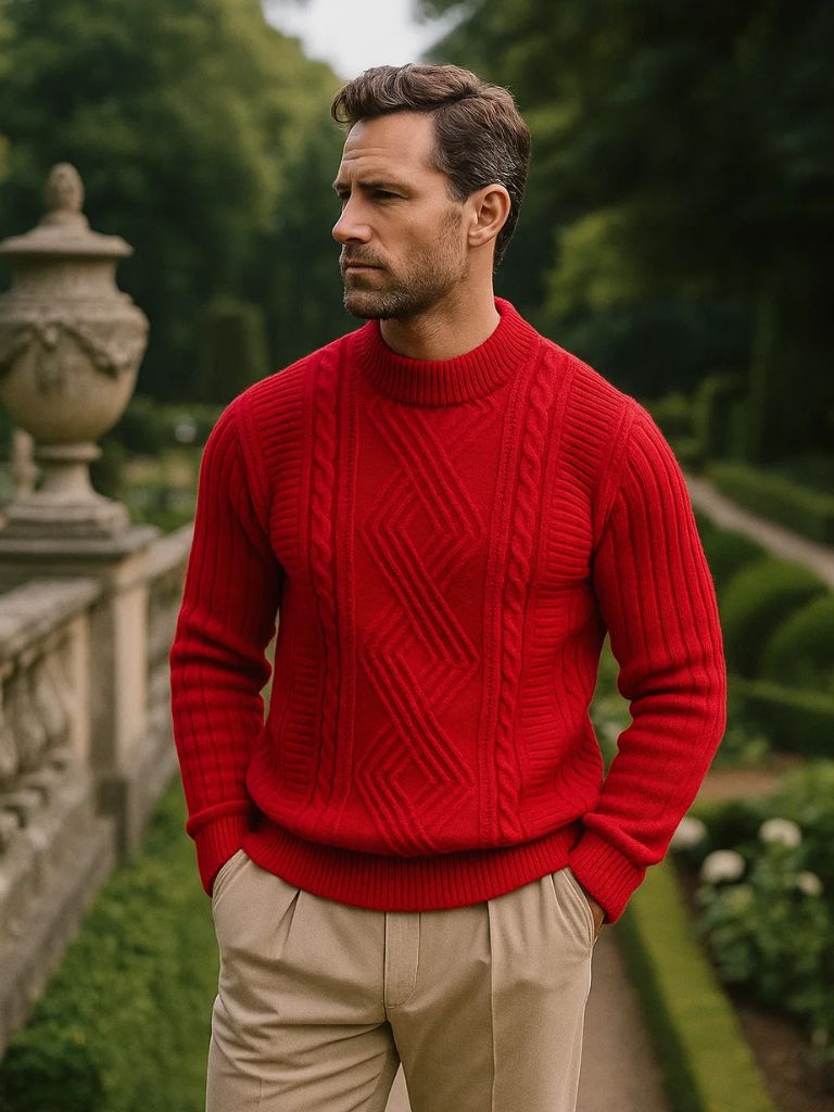 Minimalist Textured Sweater - Manly Man