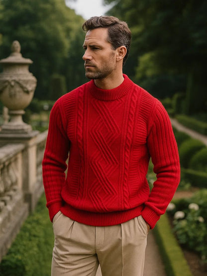 Minimalist Textured Sweater - Manly Man