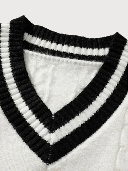 Minimalist V-Neck Sweater - Manly Man
