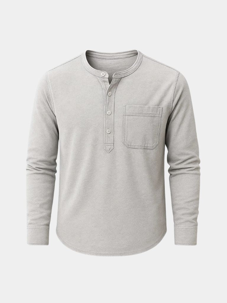 Nash Henley Long Sleeve Shirt – Manly Man