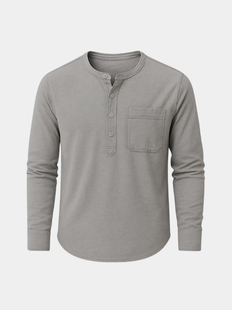Nash Henley Long Sleeve Shirt – Manly Man