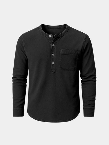 Nash Henley Long Sleeve Shirt – Manly Man