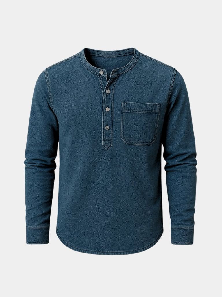 Nash Henley Long Sleeve Shirt – Manly Man