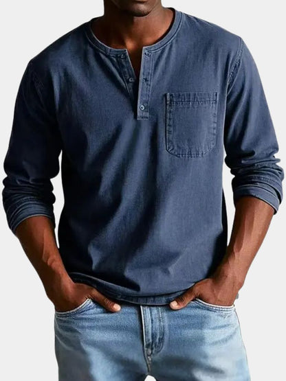 Nash Henley Long Sleeve Shirt – Manly Man