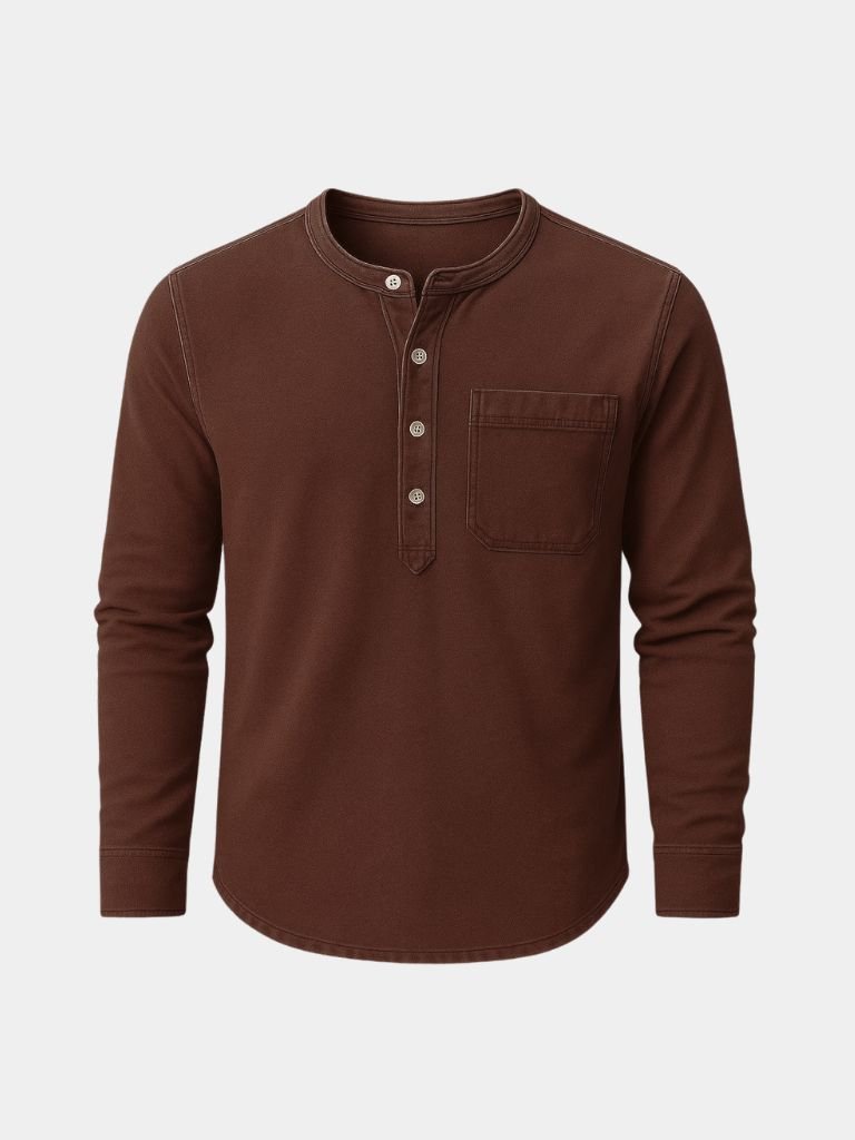 Nash Henley Long Sleeve Shirt – Manly Man