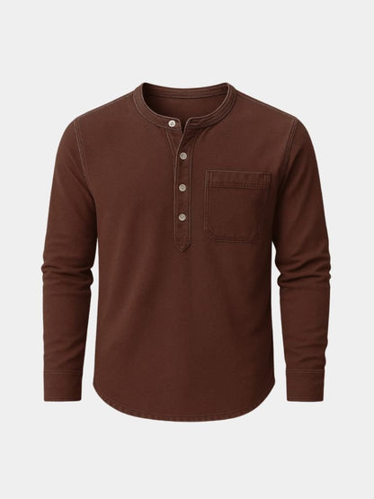Nash Henley Long Sleeve Shirt – Manly Man