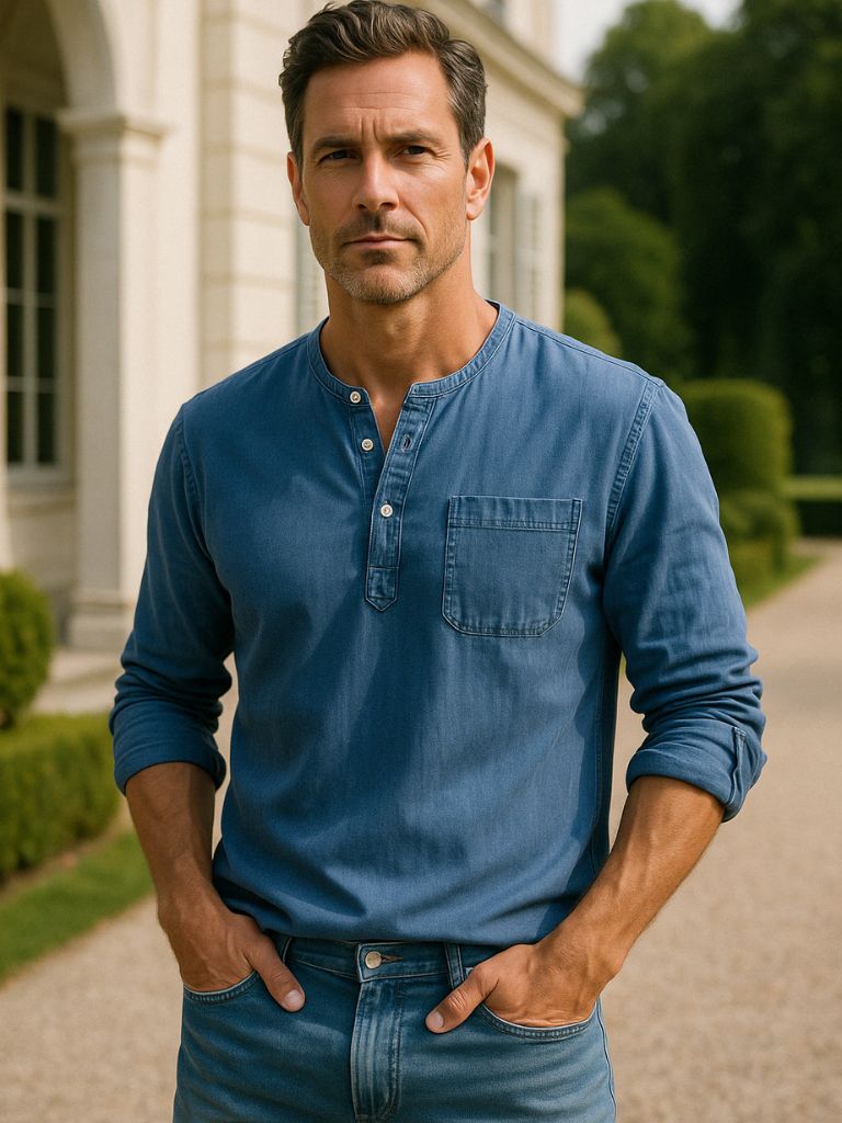 Nash Henley Long Sleeve Shirt – Manly Man