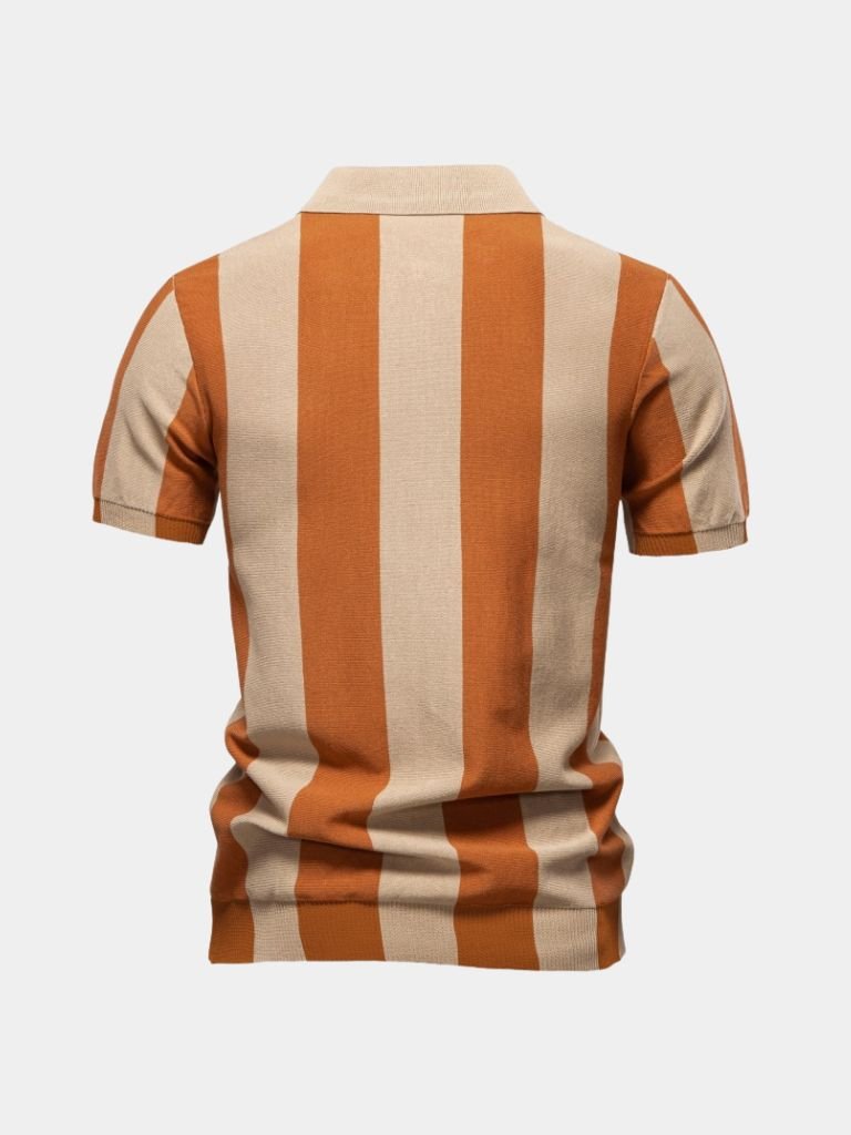 Navy Stripe Polo - Manly Man