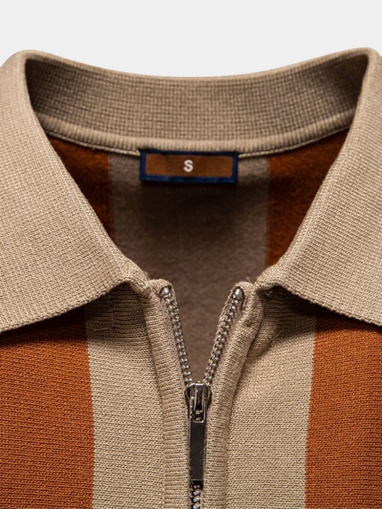 Navy Stripe Polo - Manly Man