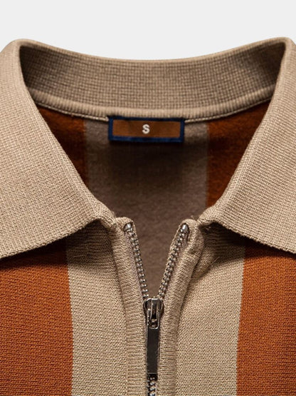 Navy Stripe Polo - Manly Man