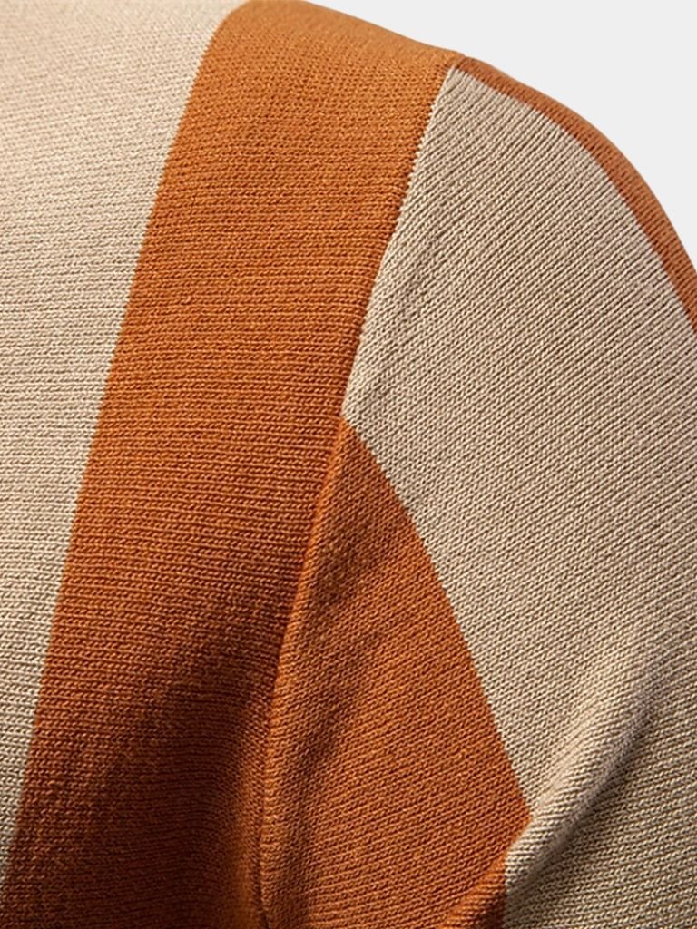 Navy Stripe Polo - Manly Man