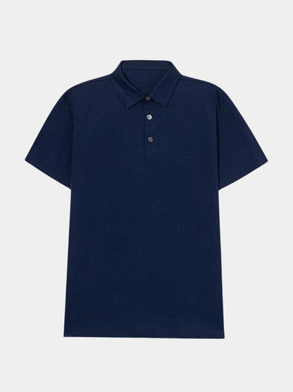 Polo Windsor azul marino – Hombre varonil