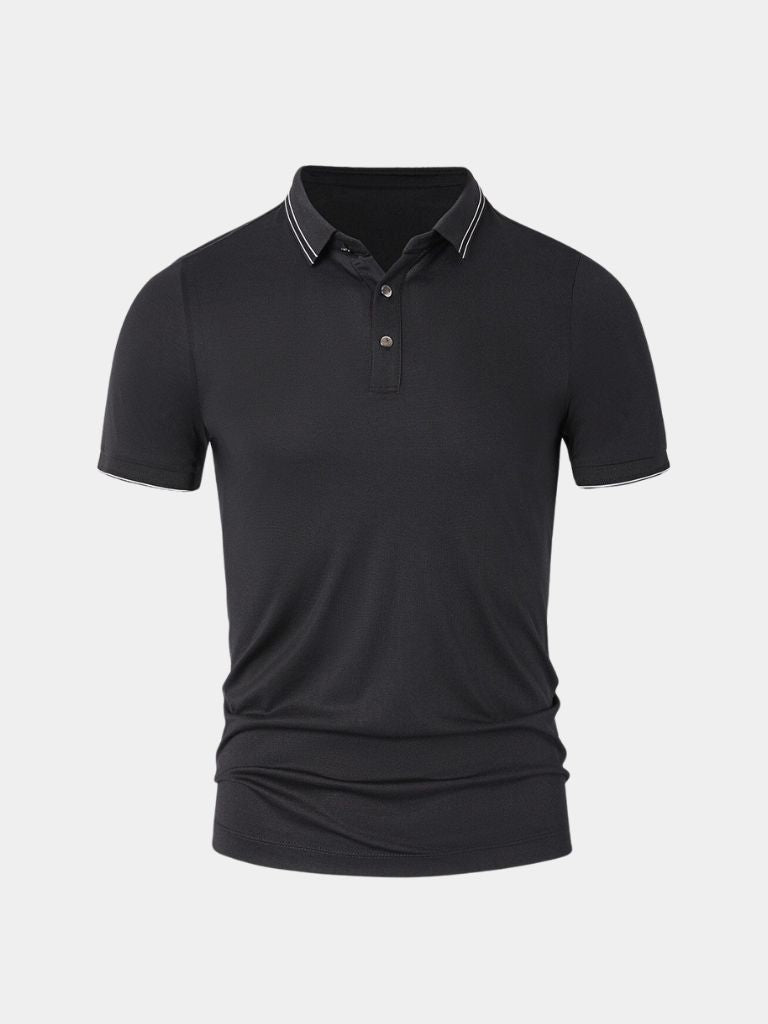 Obsidian Trim Polo – Manly Man