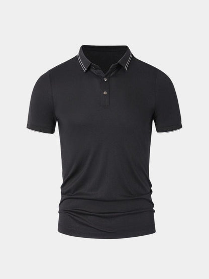Obsidian Trim Polo – Manly Man