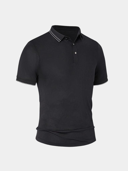 Obsidian Trim Polo – Manly Man