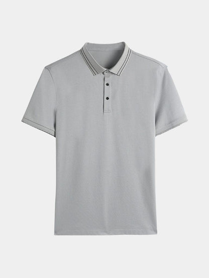 Obsidian Trim Polo – Manly Man