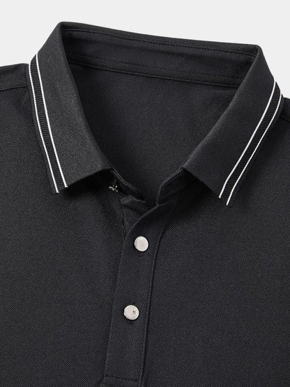 Obsidian Trim Polo – Manly Man