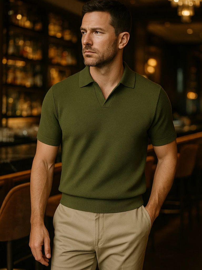 Old Money Cotton Polo Shirt - Manly Man