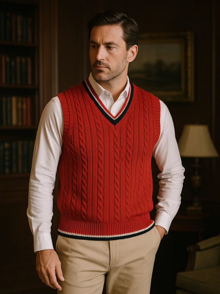 Old Money Essential Knit Vest - Manly Man