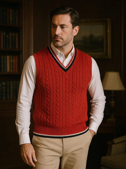 Old Money Essential Knit Vest - Manly Man