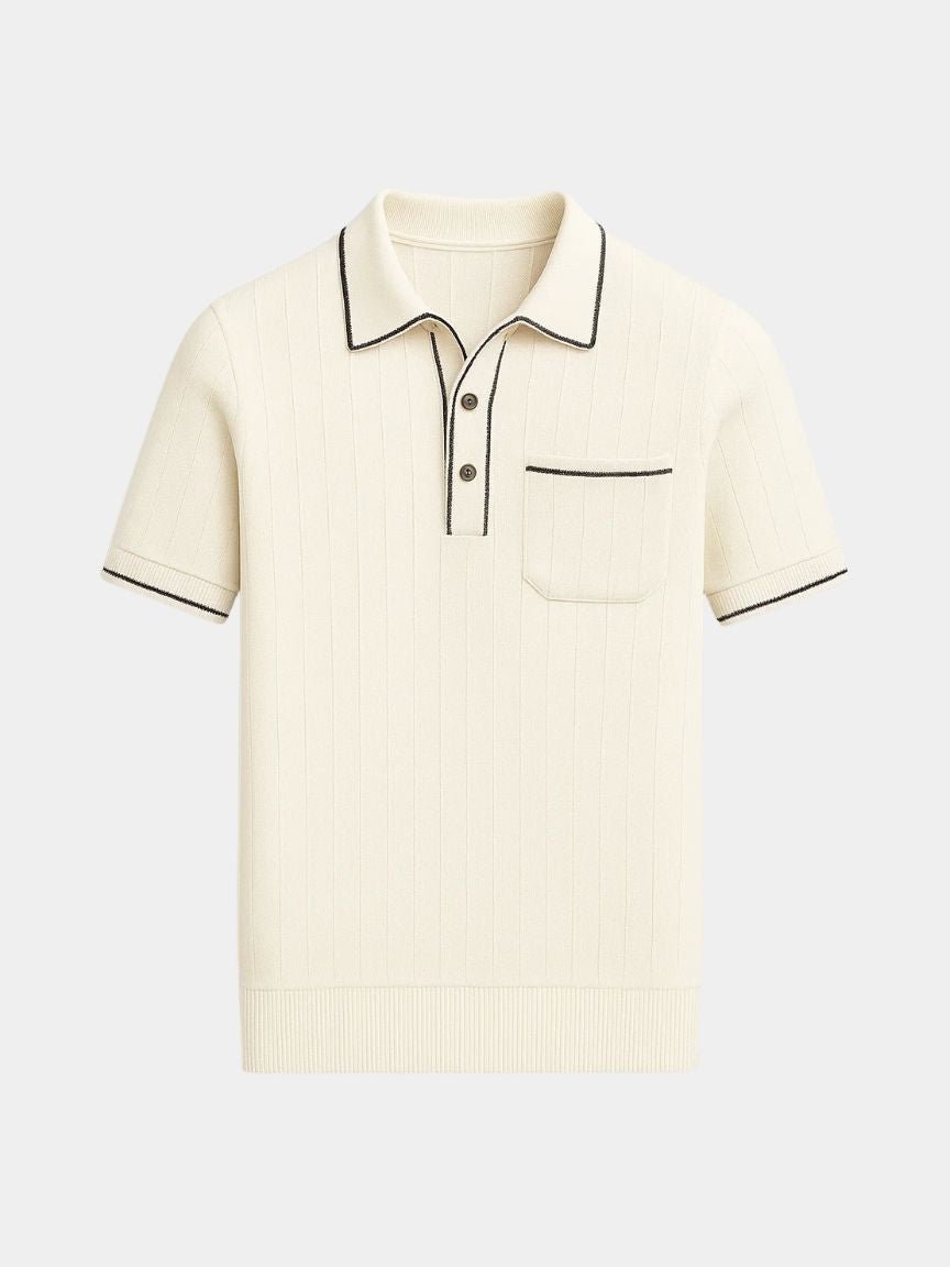 Old Money Knit Polo Shirt - Manly Man