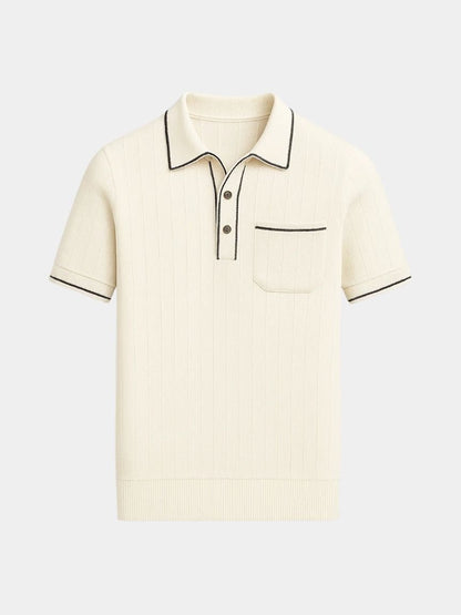 Old Money Knit Polo Shirt - Manly Man