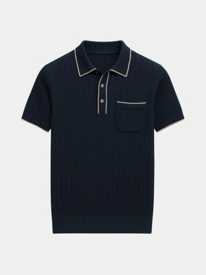 Old Money Knit Polo Shirt - Manly Man