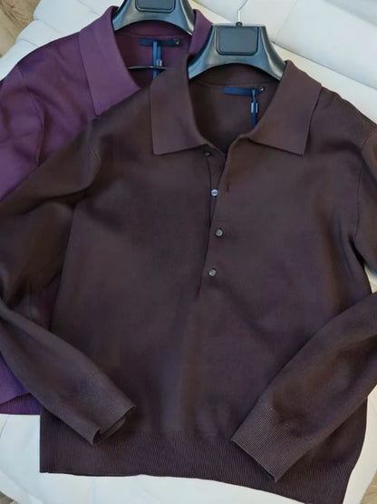Old Money Knit Polo Sweater - Manly Man