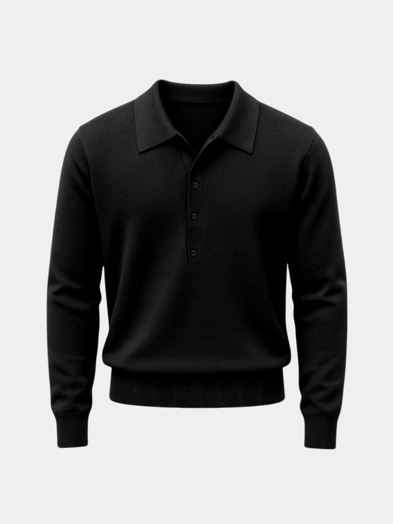 Old Money Knit Polo Sweater - Manly Man