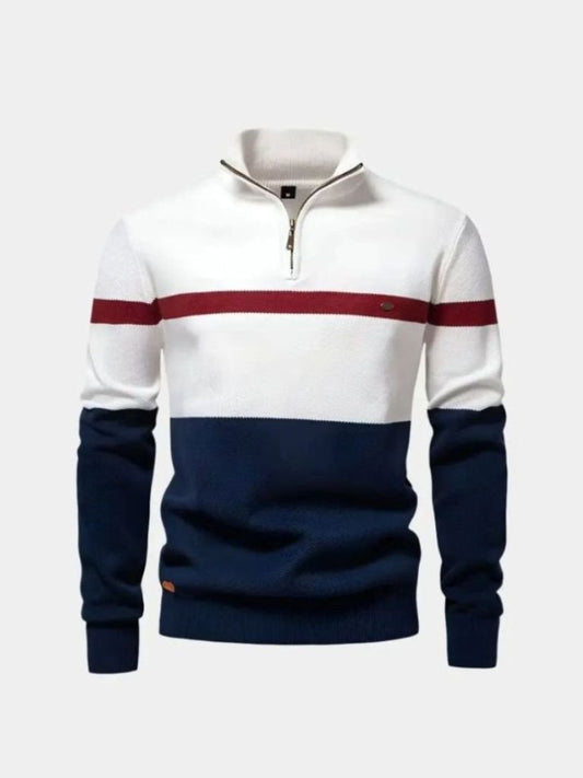 Quarter-Zip Jumper Sweater - Manly Man