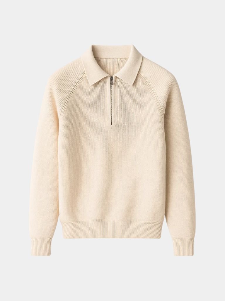 Suéter con cremallera de un cuarto de raglán - Manly Man