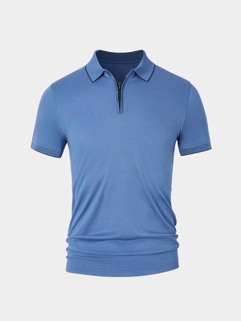 Regis Quarter Zip Polo – Manly Man