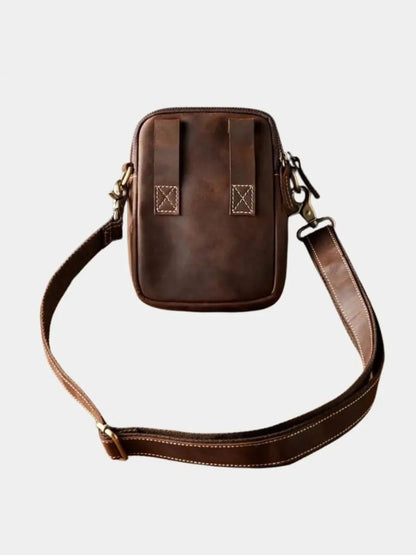 Bolso de hombro de cuero retro para hombre - Manly Man