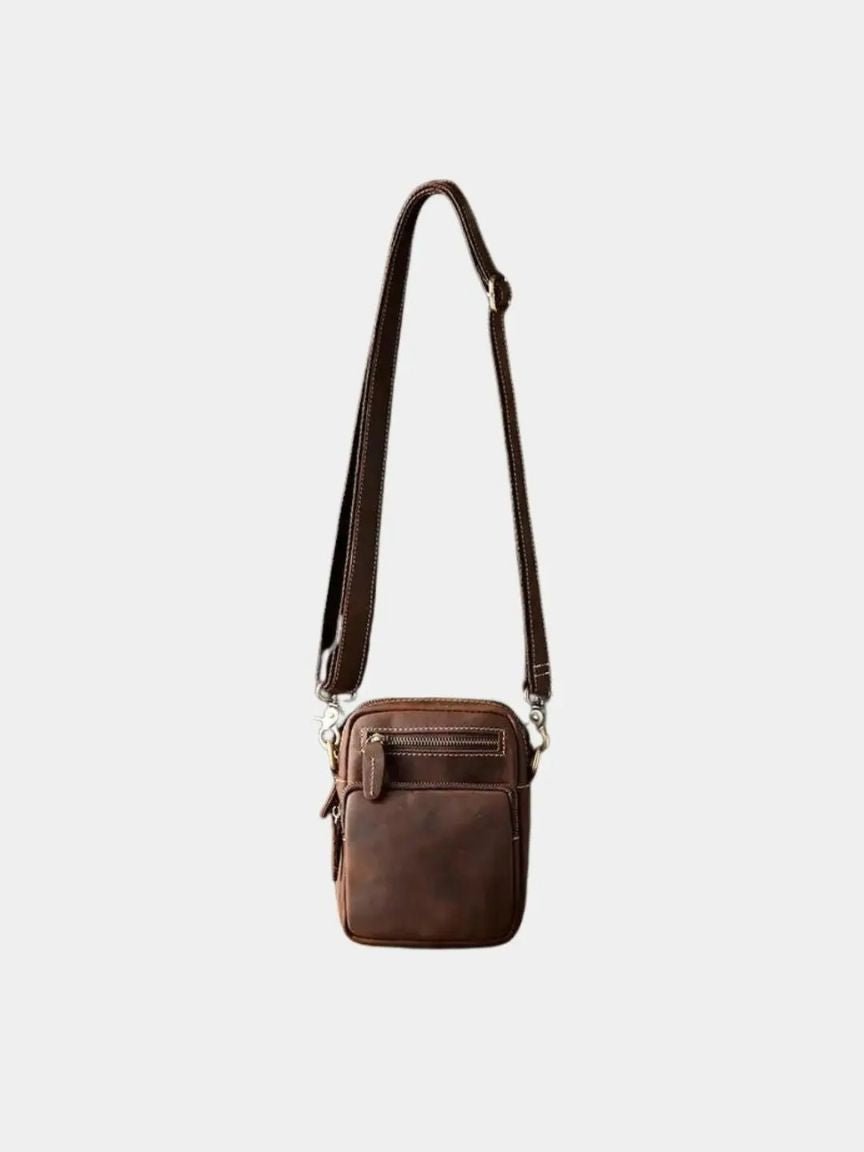 Bolso de hombro de cuero retro para hombre - Manly Man