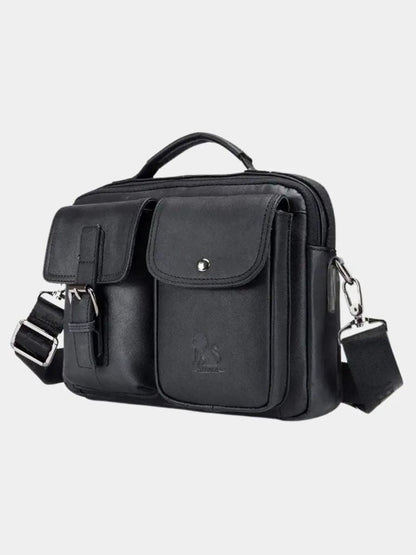 Bolso de hombro cuadrado de cuero retro - Manly Man